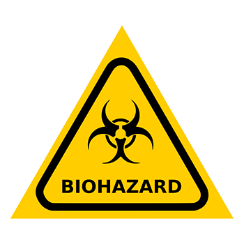 Знак «Карантин», Q13.5 (пластик, сторона 300 мм)