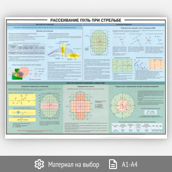 Плакат «Рассеивание пуль при стрельбе» (ОБЖ-08, 1 лист)